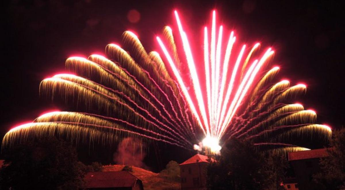 Descente aux flambeaux - Feu d'artifice