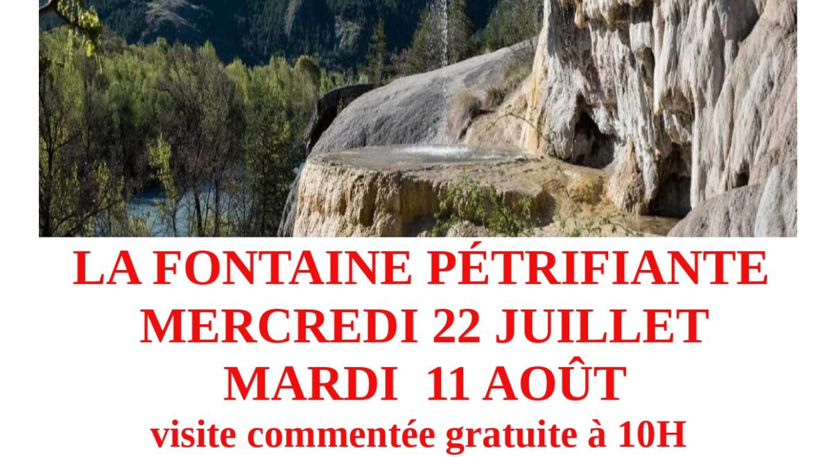 Visites du Pays Guillestrin : "Fontaine pétrifiante de Réotier"_Réotier