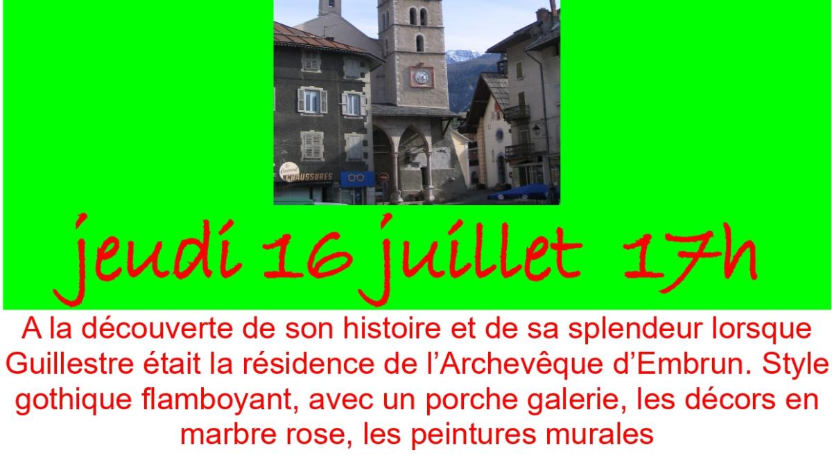Visites du Pays Guillestrin : Eglise de Guillestre_Guillestre