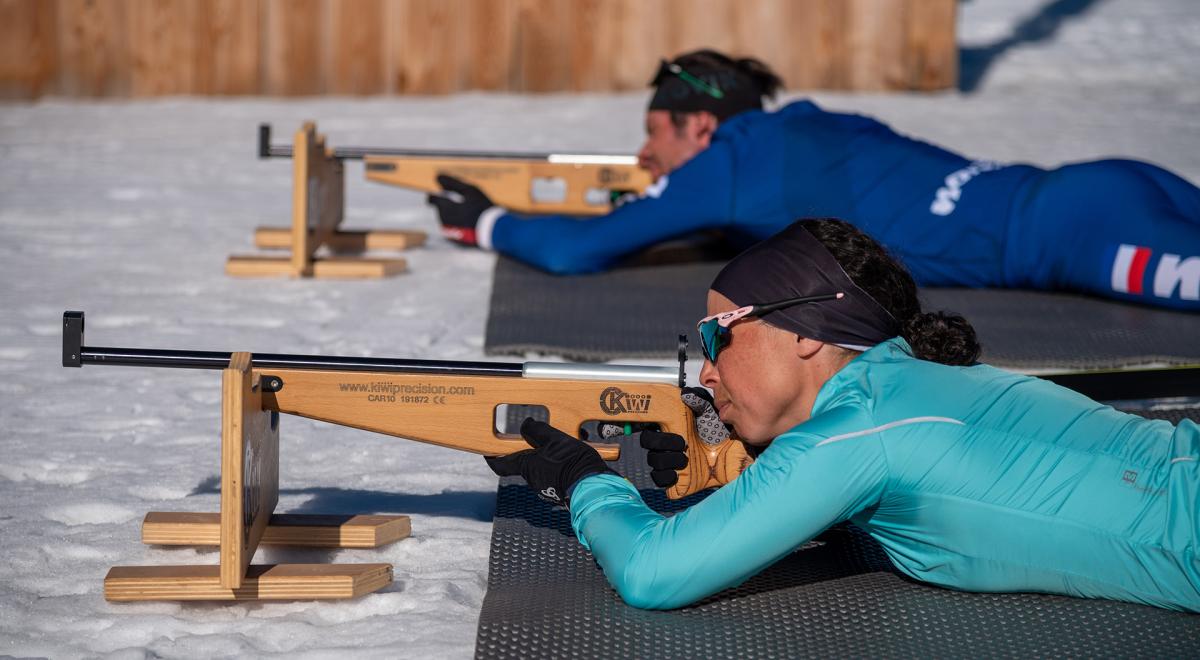 Journée découverte du biathlon - Le Sauze - Biathlon : tir à la carabine
