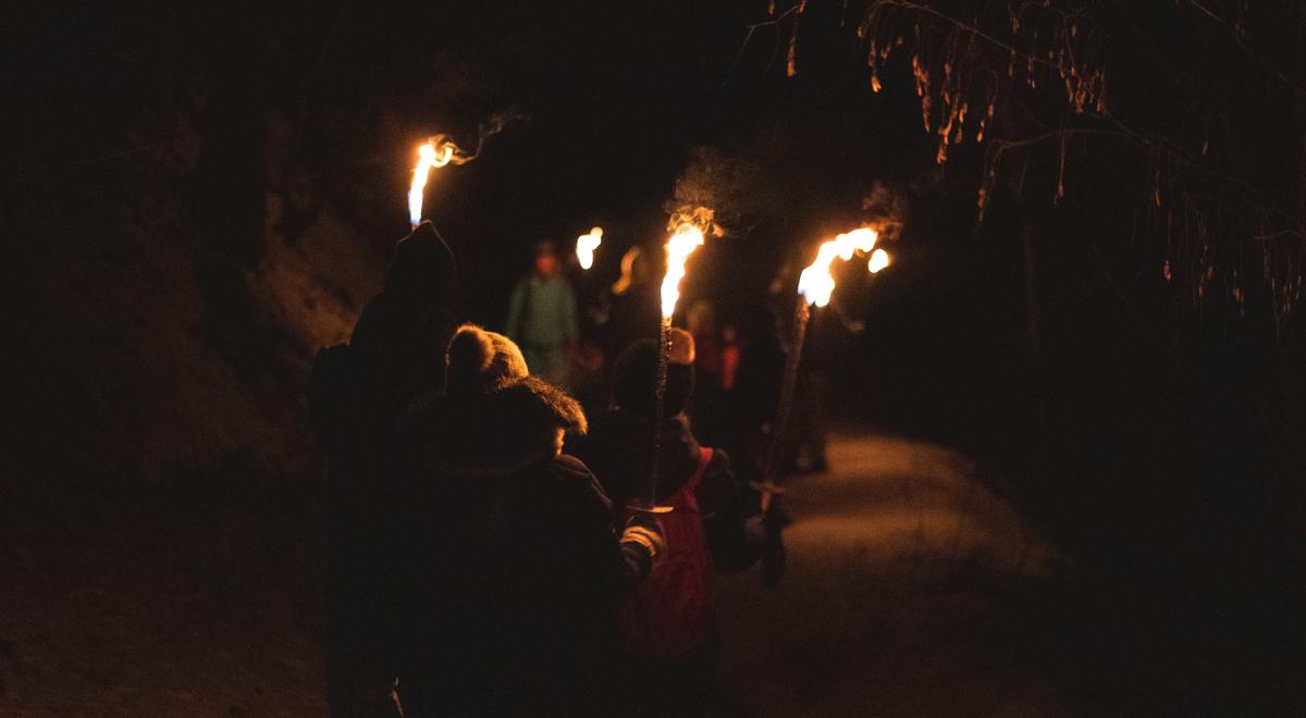 Escape avalanche aux flambeaux - Le Sauze - Balade raquettes aux flambeaux