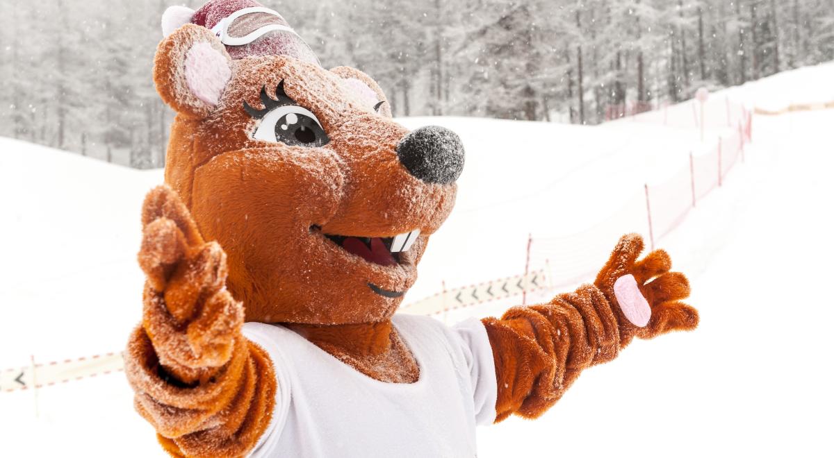 Dorlotte la mascotte sur les pistes_Vars