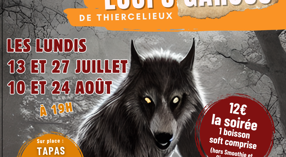 Affiche LOUPS GAROUS été 2026 - Affiche LOUPS GAROUS été 2026