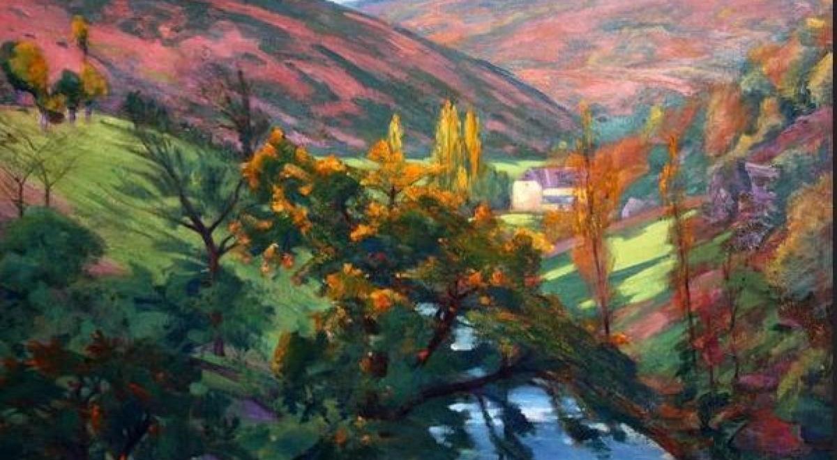 Les ateliers de la Micro folie d'Octobre_Seyne - Vallée de la Sédelle en automne Alfred Smith (1853-1936)