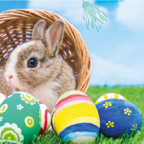 Pâques au Fort - Panier avec des oeufs de pâques