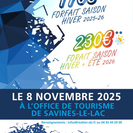 Forfaits Saison « Primeur » Réallon – Vente à Savines-le-Lac !_Savines-le-Lac - Forfaits Saison « Primeur » Réallon – Vente à Savines-le-Lac !_Savines-le-Lac