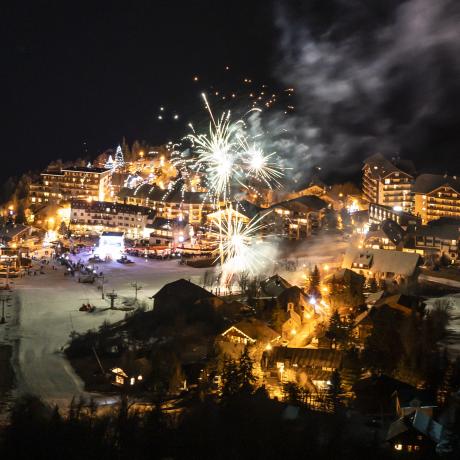 Descente aux flambeaux et feu d'artifice au Sauze - Descente aux flambeaux et feu d'artifice au Sauze