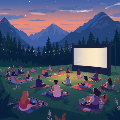 Cinéma en plein air_Réallon