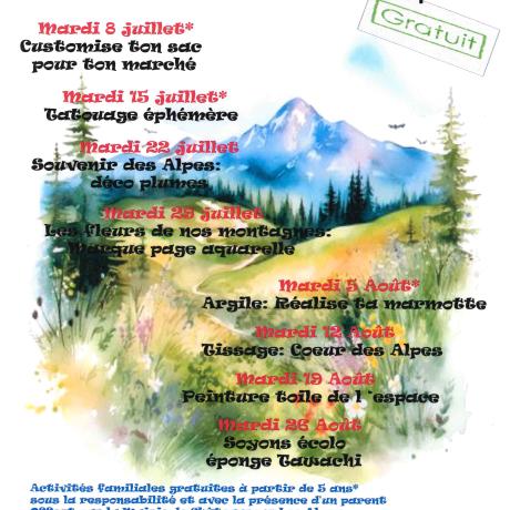 Les z'ateliers de l'été_Châteauroux-les-Alpes