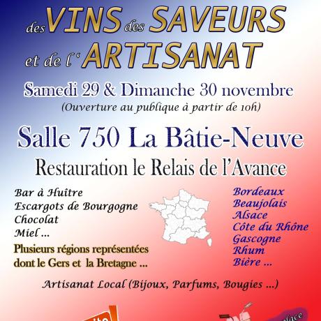 Salon des vins, des saveurs et de l'artisanat._La Bâtie-Neuve