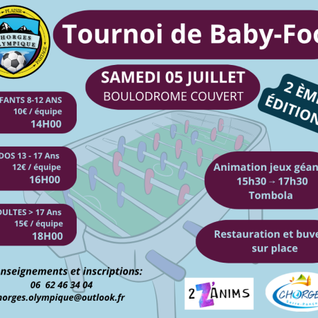  Tournoi de baby-foot 