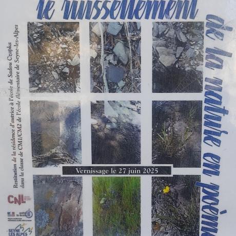 Exposition "Le ruissellement, de la nature en poèmes" - Exposition "Le ruissellement, de la nature en poèmes"