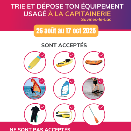Collecte des articles de sports et de loisirs SAVINES-LE-LAC - Collecte des articles de sports et de loisirs SAVINES-LE-LAC Collecte des articles de sports et de loisirs SAVINES-LE-LAC - Collecte des articles de sports et de loisirs SAVINES-LE-LAC