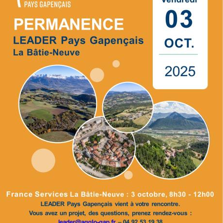 Permanence LEADER à France Services_La Bâtie-Neuve - Permanence LEADER à France Services_La Bâtie-Neuve