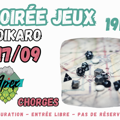 Soirée Jeux Apex CHORGES - Soirée Jeux Apex CHORGES