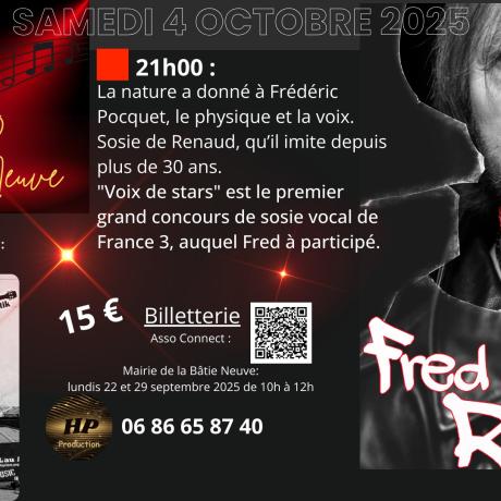 Soirée Concert - Fred chante Renaud_La Bâtie-Neuve - Soirée Concert - Fred chante Renaud_La Bâtie-Neuve