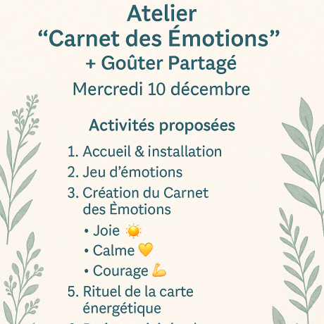 Atelier "Carnet des Émotions"_Embrun - Atelier "Carnet des Émotions"_Embrun
