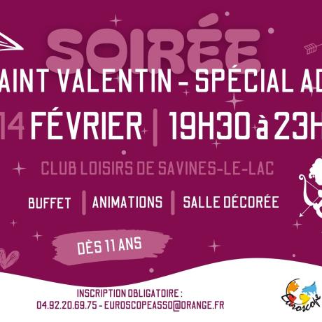 Soirée Saint Valentin pour ados SAVINES-LE-LAC - Soirée Saint Valentin pour ados SAVINES-LE-LAC