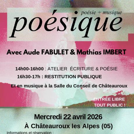 atelier d'écriture et de poésie CHA - atelier d'écriture et de poésie CHA