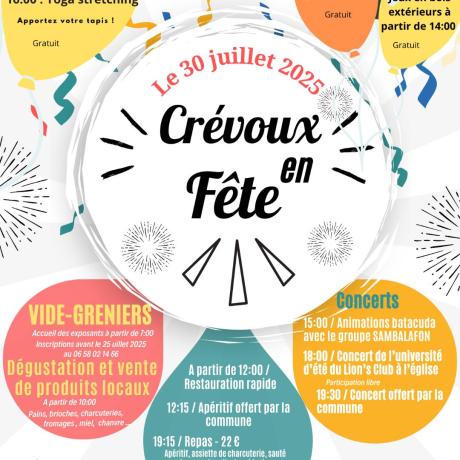 fête annuelle CREVOUX - fête annuelle CREVOUX
