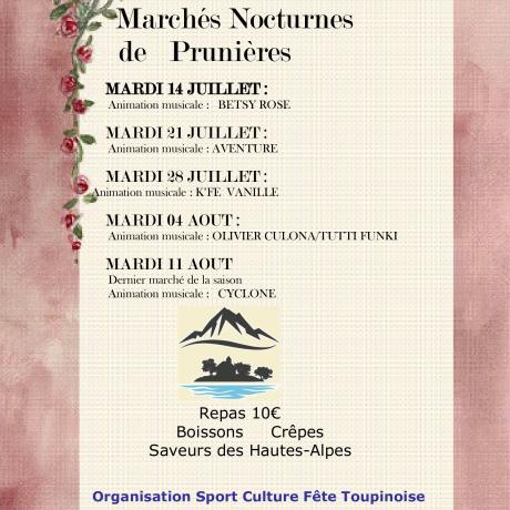 MARCHE NOCTURNE DE PRUNIERES - MARCHE NOCTURNE DE PRUNIERES