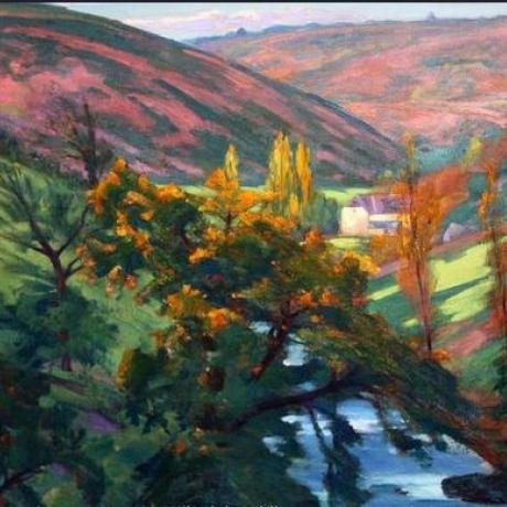 Les ateliers de la Micro folie d'Octobre_Seyne - Vallée de la Sédelle en automne Alfred Smith (1853-1936)